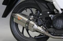 HMS ヤマハ TW200/TW225 (BA-DG09J) バイクマフラー 100φ砲弾マフラー